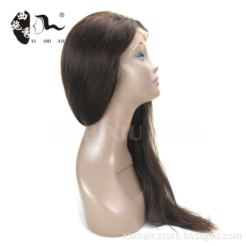 2016 Factory Wholesale virgin brazilian middle part lace front wig blonde indian remy